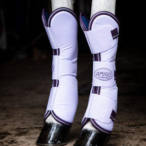 Horseware Amigo Ripstop Travel Boots in Lavender, Plum & Silver