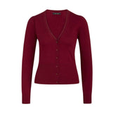 King Louie Women's Cardi V Cocoon in Rumba Red