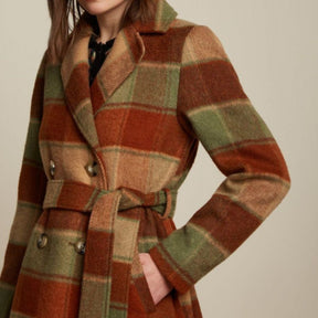 King Louie Women's Robin Coat Gomez Check in Umbre