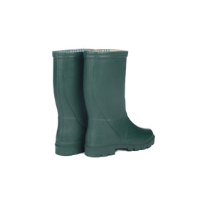 Le Chameau Kids Petite Aventure Jersey Lined Boots in Vert Fonce