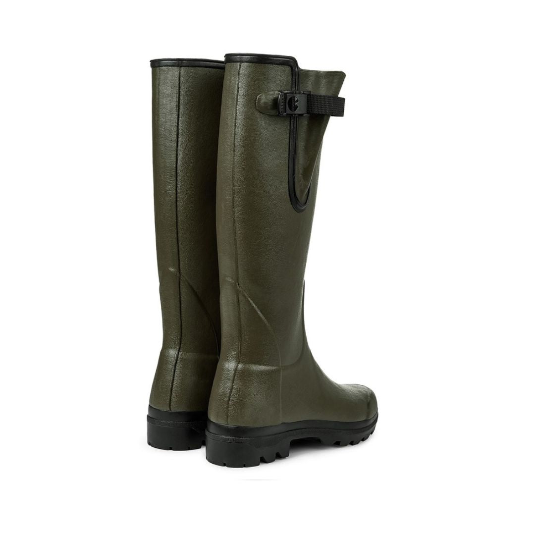 Le Chameau Women's Vierzon Jersey Lined Boots in Vert Chameau