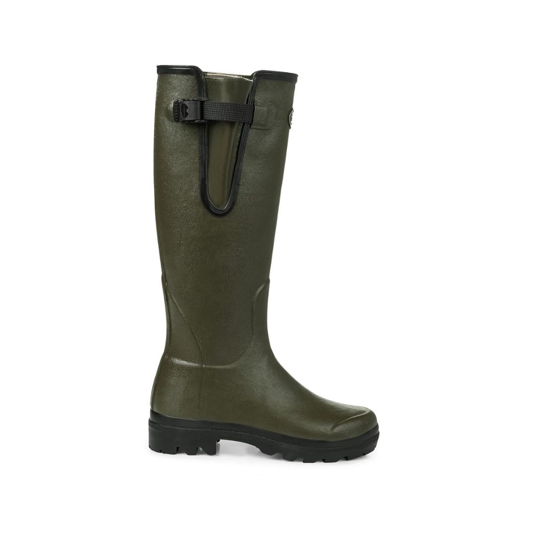 Le Chameau Women's Vierzon Jersey Lined Boots in Vert Chameau