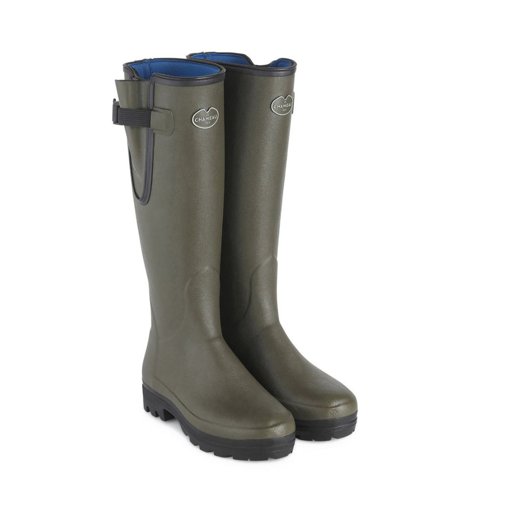 Le Chameau Women's Vierzonord Neoprene Lined Wellington Boot in Vert C