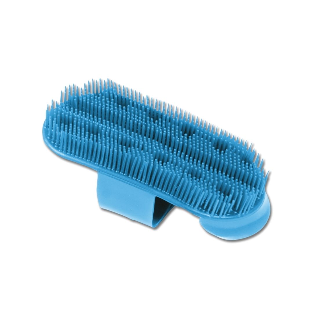 Mackey Plastic Curry Comb in Azure Blue
