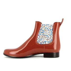 Meduse Japflo Ankle Boot in Terracotta with Floral