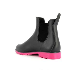 Meduse Jumpy Ankle Boot in Anthracite & Fuchsia