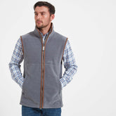 Schoffel Men's Oakham Fleece Gilet in Pewter