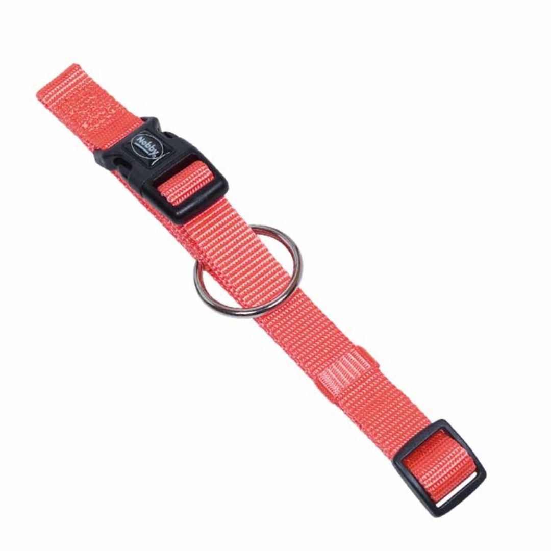 Nobby Classic Dog Collar in Coral