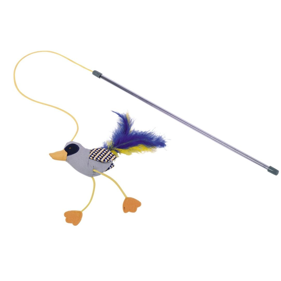 Nobby Fabric Bird Rod with Catnip Toy