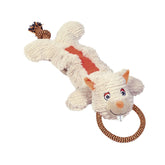 Nobby Rodent  Plush "Stretch" Dog Toy with Rope