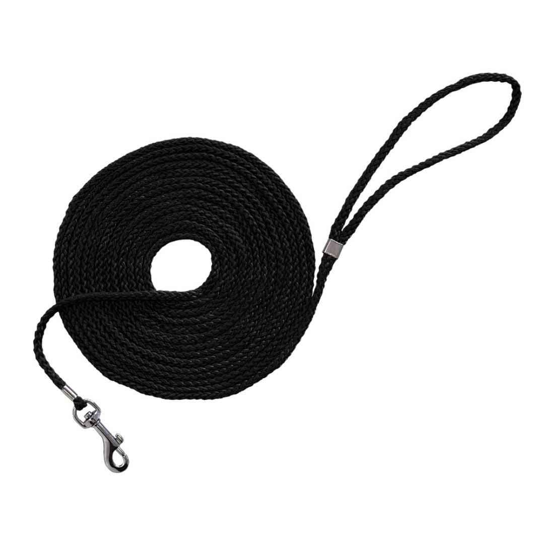 Nobby Round Tracking Dog Lead in Black