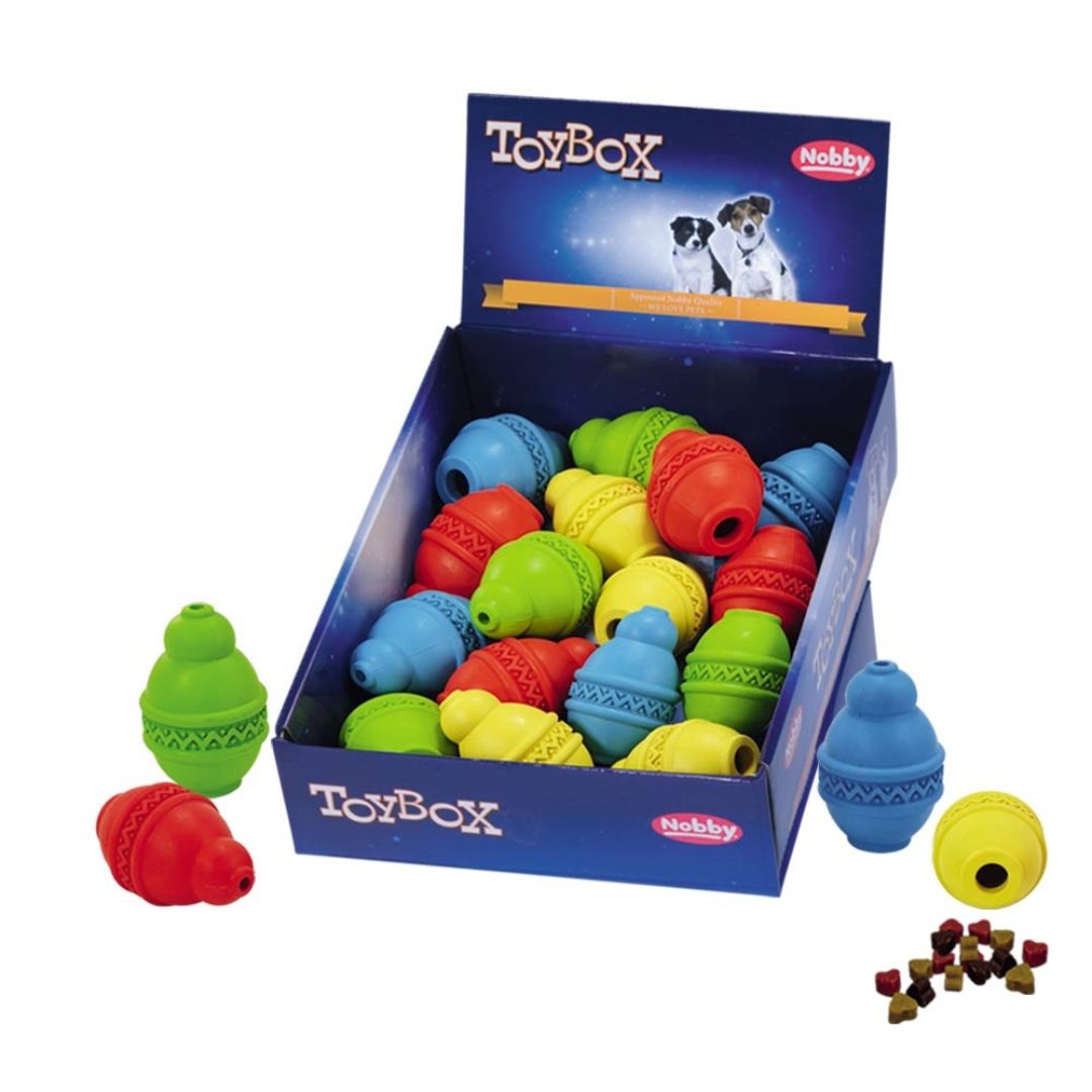 Nobby Snack Jumper Soft Rubber Dog Toy - Assorted