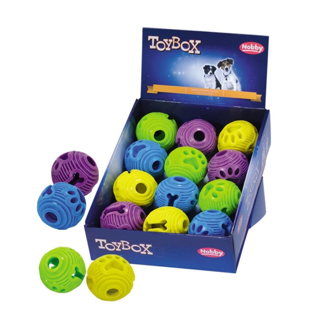 Nobby Soft Rubber Ball Dog Toy - Assorted