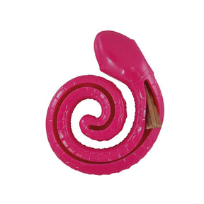 Nobby Rubber Snake Dog Toy in Pink