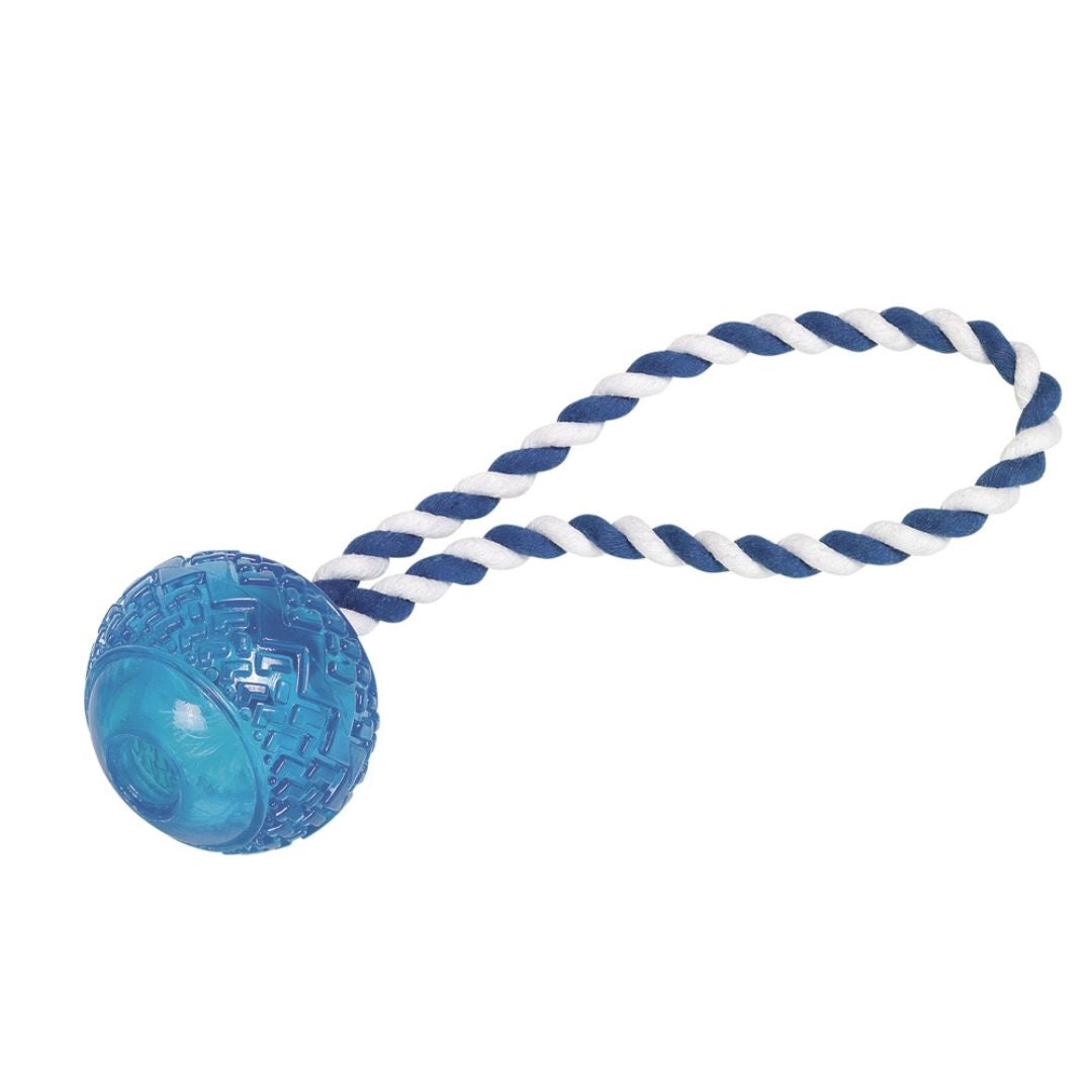 Nobby Rubber Ball with Rope