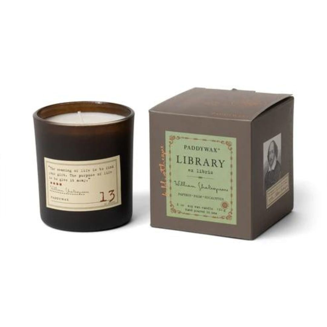 Paddywax Library 6.5 oz Candle - William Shakespeare
