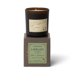 Paddywax Library 6.5 oz Candle - William Shakespeare