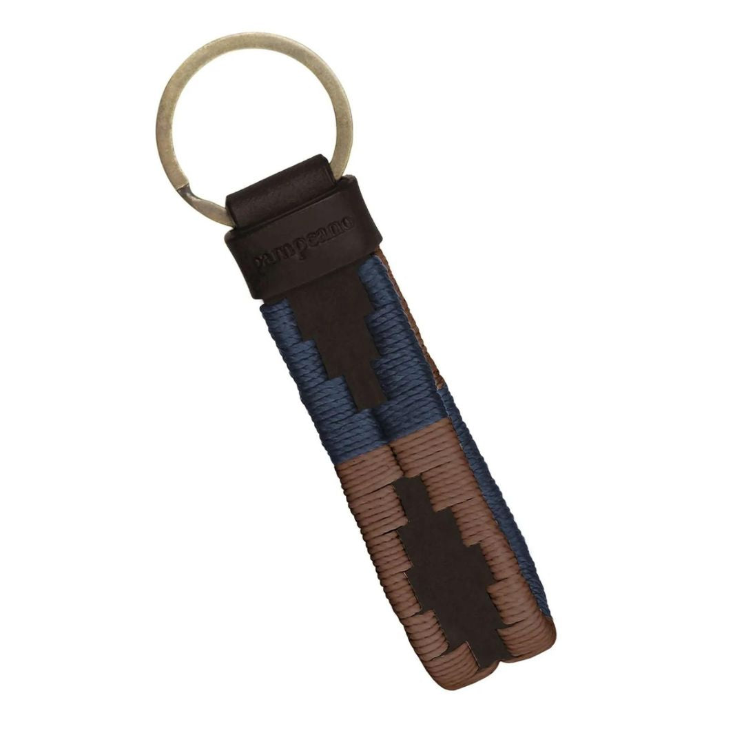 Pampeano Charro Brown Leather Loop Keyring in Jefe