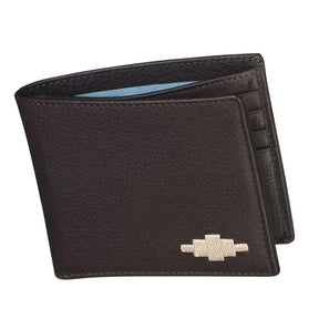 Pampeano Dinero Card Leather Wallet in Brown & Cream