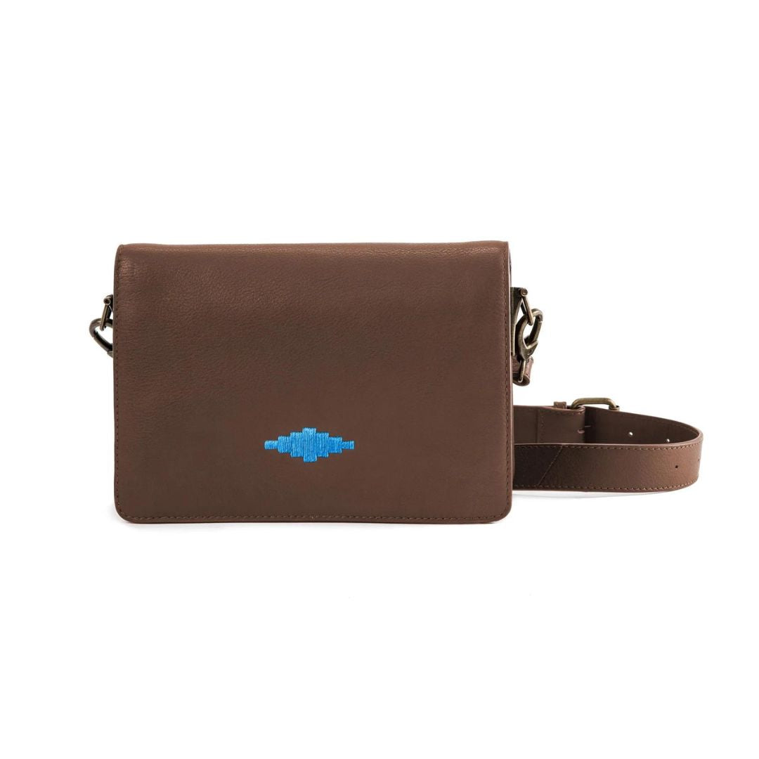 Pampeano Estilo Leather Crossbody Bag in Brown