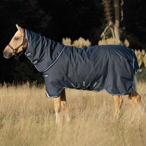 Horseware Amigo Bravo 12 Plus Heavy Turnout Rug in Navy & Blue (400g)