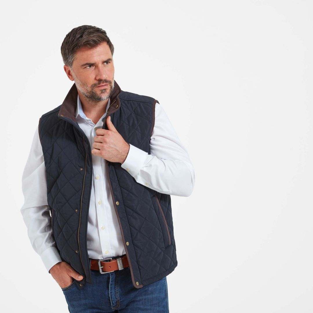 Schoffel Men's Barrowden Quilt Gilet in Midnight