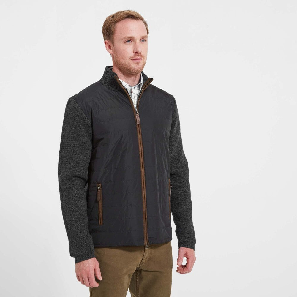 Schoffel Men's Hybrid Aerobloc Jacket in Charcoal