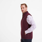 Schoffel Men's Orkney Merino Gilet in Damson