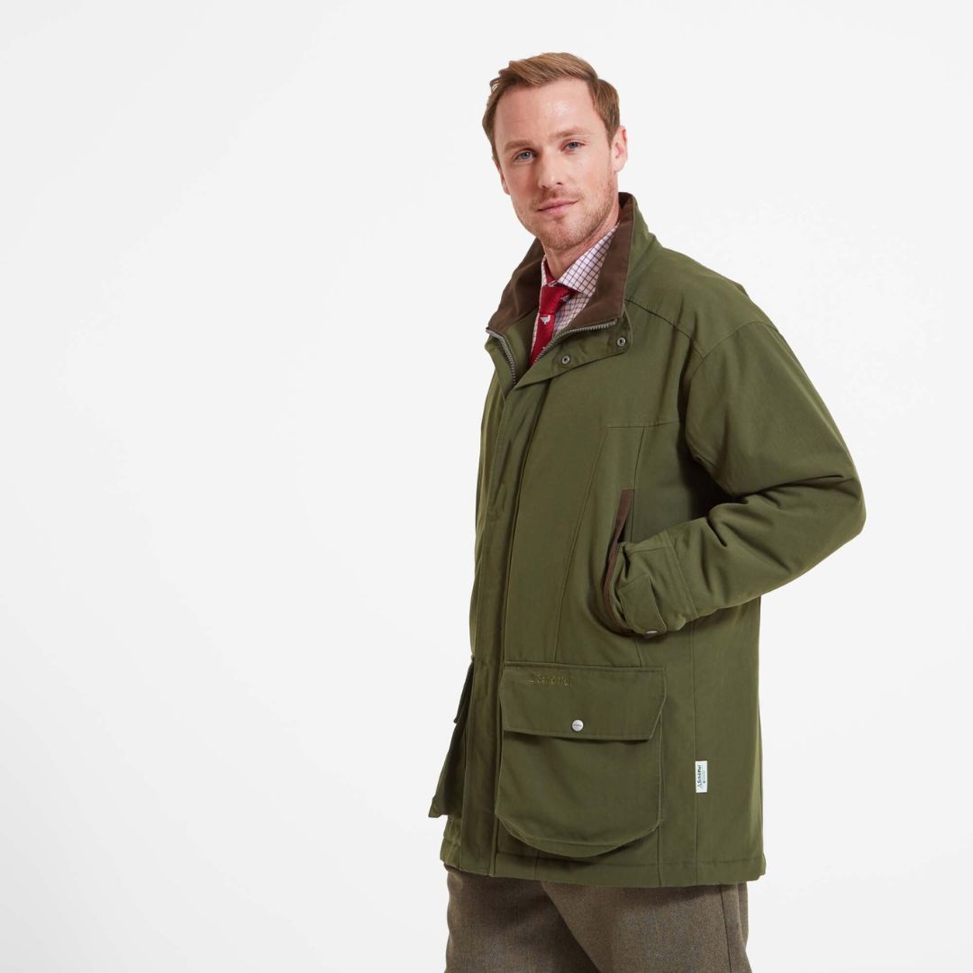 Schoffel Men's Ptarmigan Classic Coat in Hunter Green