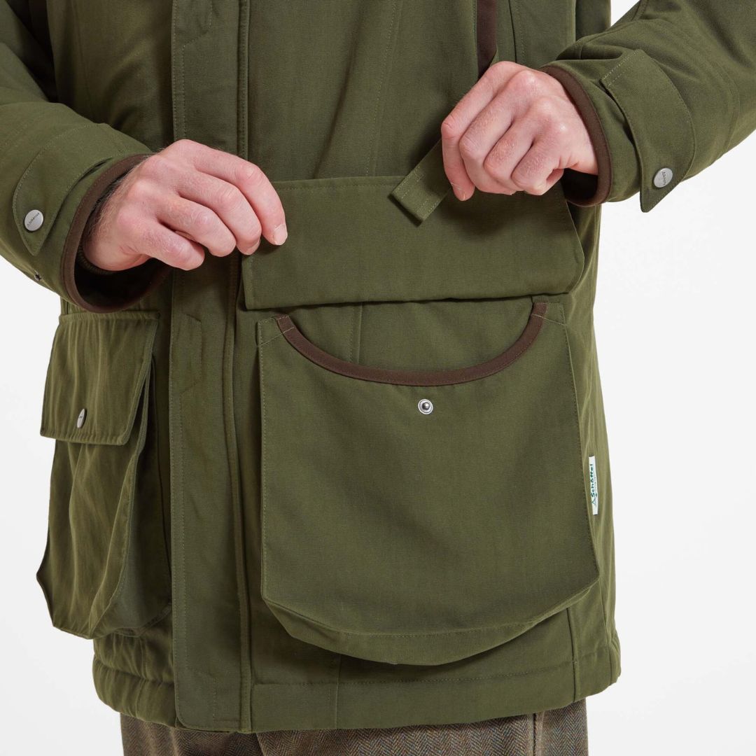 Schoffel Men's Ptarmigan Classic Coat in Hunter Green