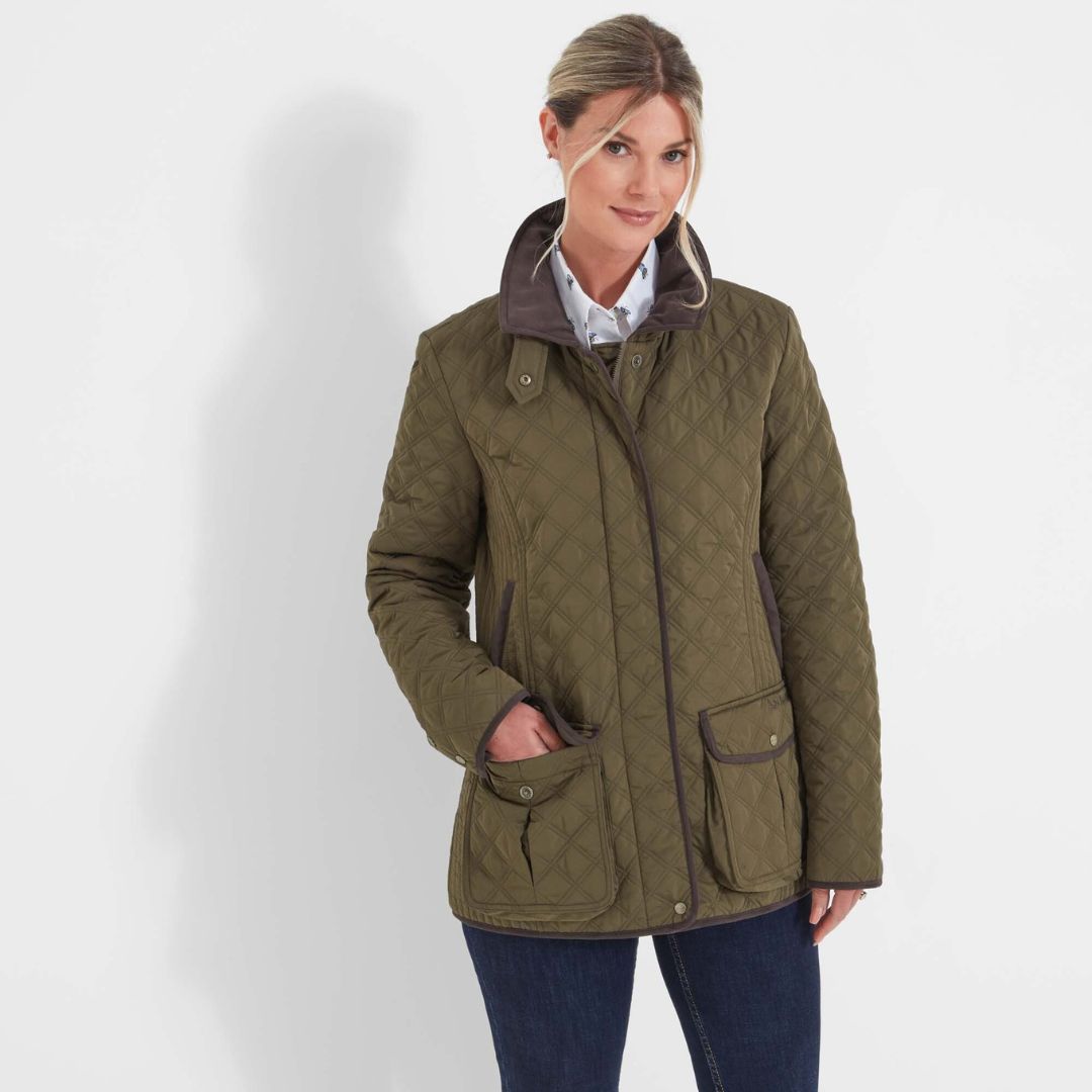 Schoffel Women's Lilymere Quilt Jacket in Olive