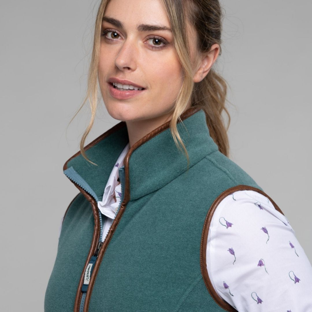 Schoffel Women's Lyndon Fleece Gilet in Duck Egg