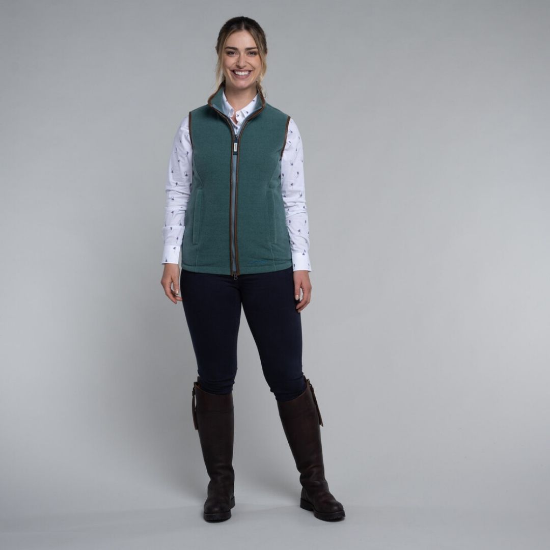 Schoffel Women's Lyndon Fleece Gilet in Duck Egg