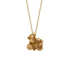 Vanessa Ree Cluster Pendant in Gold