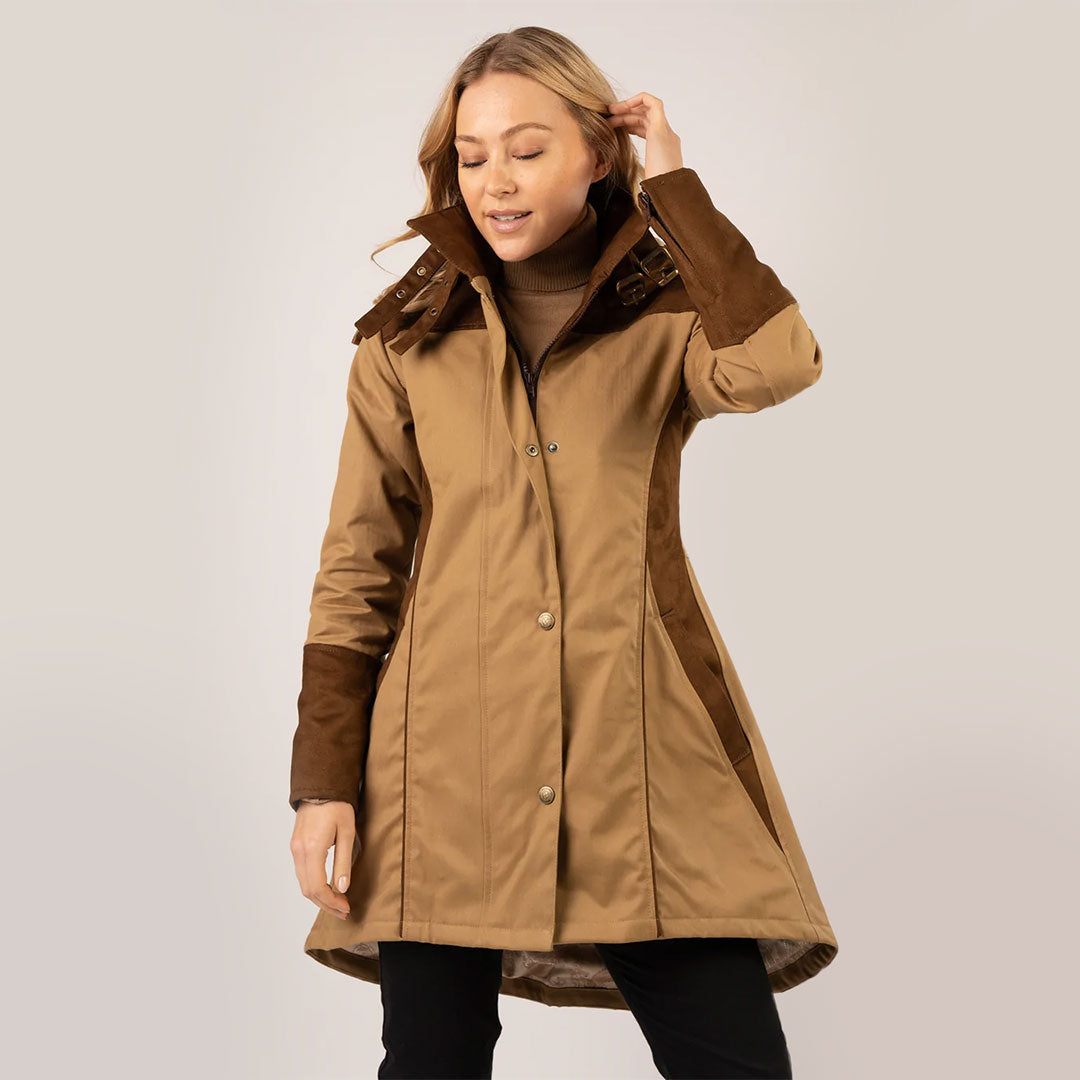 WG Women's Odette Waterproof Coat in Herringbone