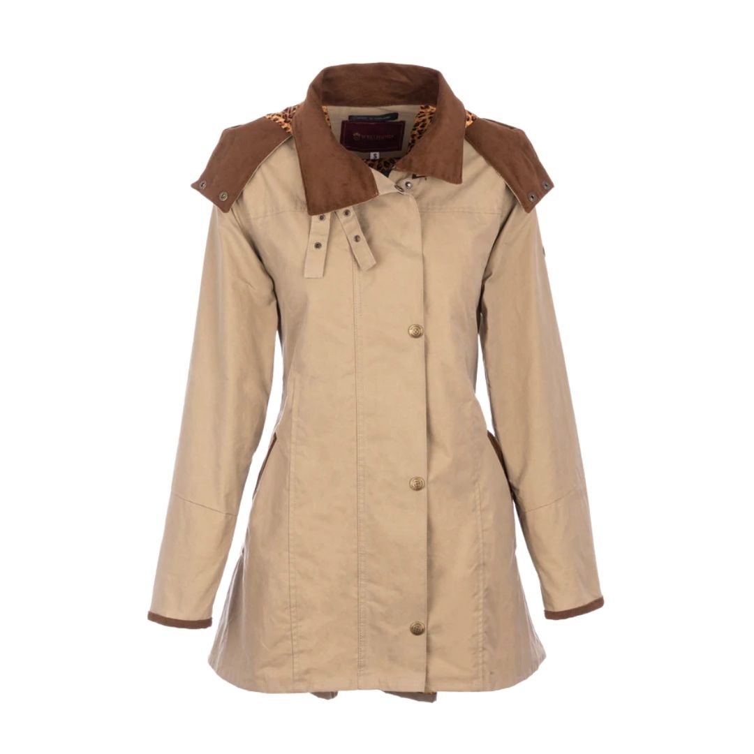 WG Women's Louise Dry Wax Coat in Almond