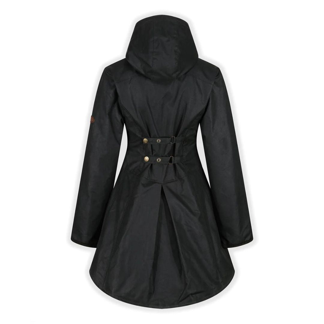 WG Women's Louise Huntsman Dry Wax Coat in Dark Green