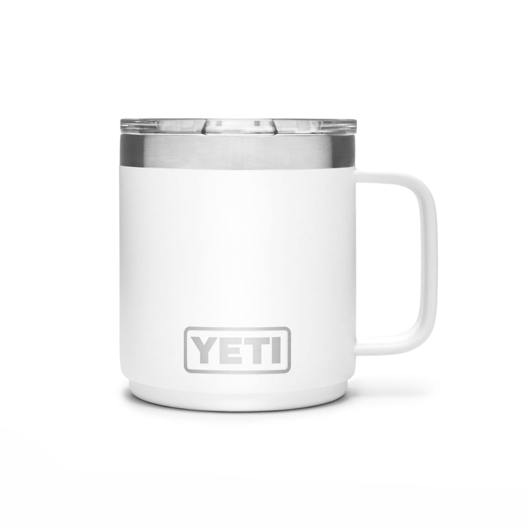 Yeti Rambler 10 Oz Stackable Mug with Magslider Lid in White