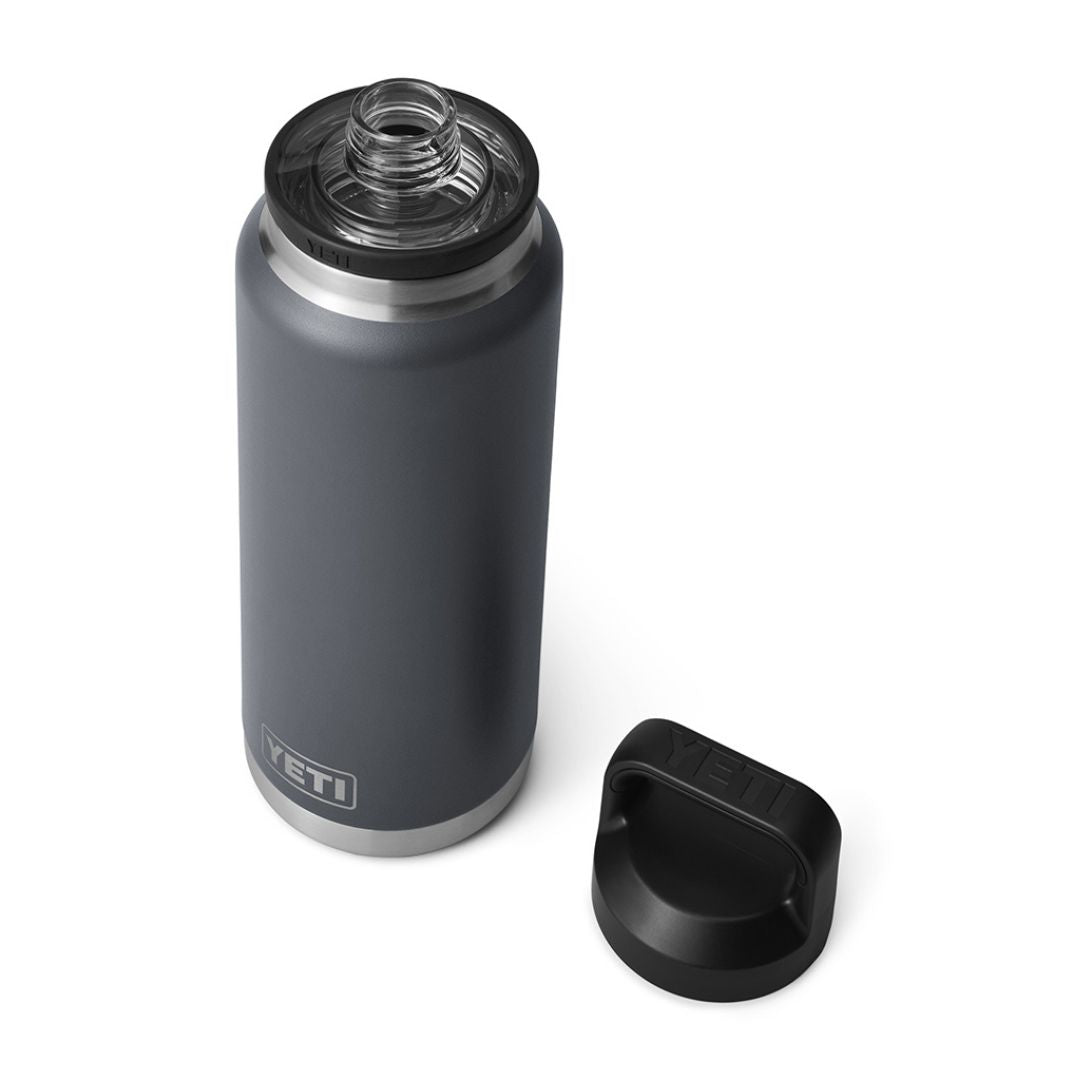 Yeti Rambler 36 Oz Bottle with Chug Cap in Charcoal (1065 ml)