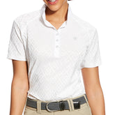Ariat Womens Showstopper Show Shirt in White - RedMillsStore.ie