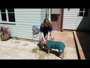 Ruff and Tumble Dog Drying Coat in Sandringham Blue