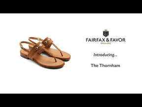 Fairfax & Favor Thornham Sandal in Tan