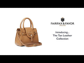 Fairfax & Favor Mini Salisbury Leather Purse in Tan
