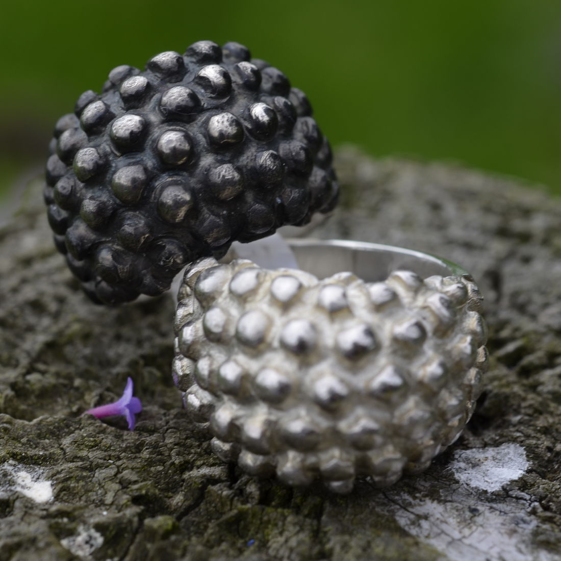 Friederike Grace Blackberry silver ring - RedMillsStore.ie